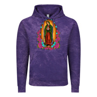 Cloud Purple our lady of guadalupe Vintage Hoodie - JahusDesignShop