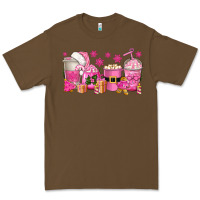 Cacao pink christmas coffee cups Premium Tee - texasbilliewilder