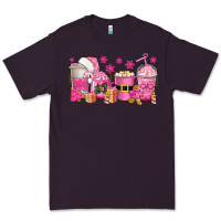 Plum pink christmas coffee cups Premium Tee - texasbilliewilder