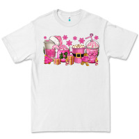White pink christmas coffee cups Premium Tee - texasbilliewilder