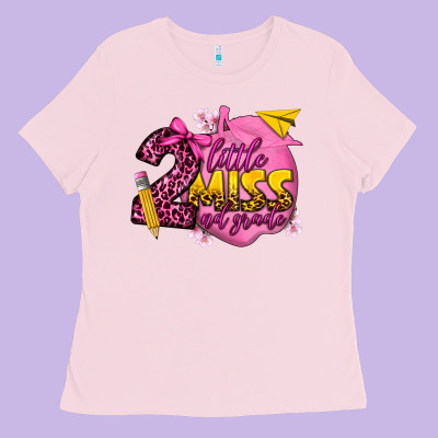 Little Miss 2nd Grade Ladies Tee Designed By Texasbilliewilder