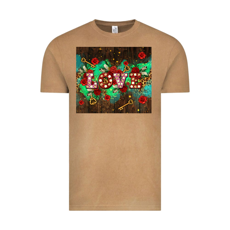 Love  And Leopard With Keys Vintage Tee by AdoDesignShop | Teevron
