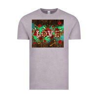 Vintage Zinc love  and leopard with keys Vintage Tee - AdoDesignShop