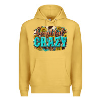 Antique Gold Western Beautiful Crazy Premium Hoodie - texasbilliewilder