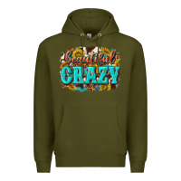 Army Green Western Beautiful Crazy Premium Hoodie - texasbilliewilder