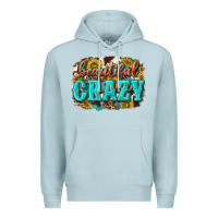 Blue Mist Western Beautiful Crazy Premium Hoodie - texasbilliewilder