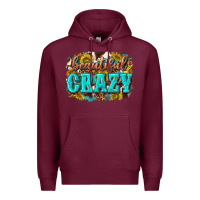Burgundy Western Beautiful Crazy Premium Hoodie - texasbilliewilder