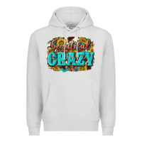 Dove Grey Western Beautiful Crazy Premium Hoodie - texasbilliewilder