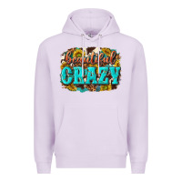 Lilac Western Beautiful Crazy Premium Hoodie - texasbilliewilder