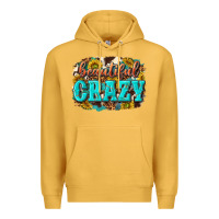 Mustard Western Beautiful Crazy Premium Hoodie - texasbilliewilder
