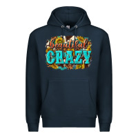 Navy Western Beautiful Crazy Premium Hoodie - texasbilliewilder