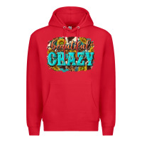 Red Western Beautiful Crazy Premium Hoodie - texasbilliewilder