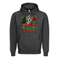 Charcoal Heather its the most wonderful time of the year Zipper Hoodie - MaliasSmallBusiness