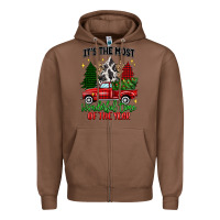 Chestnut its the most wonderful time of the year Zipper Hoodie - MaliasSmallBusiness