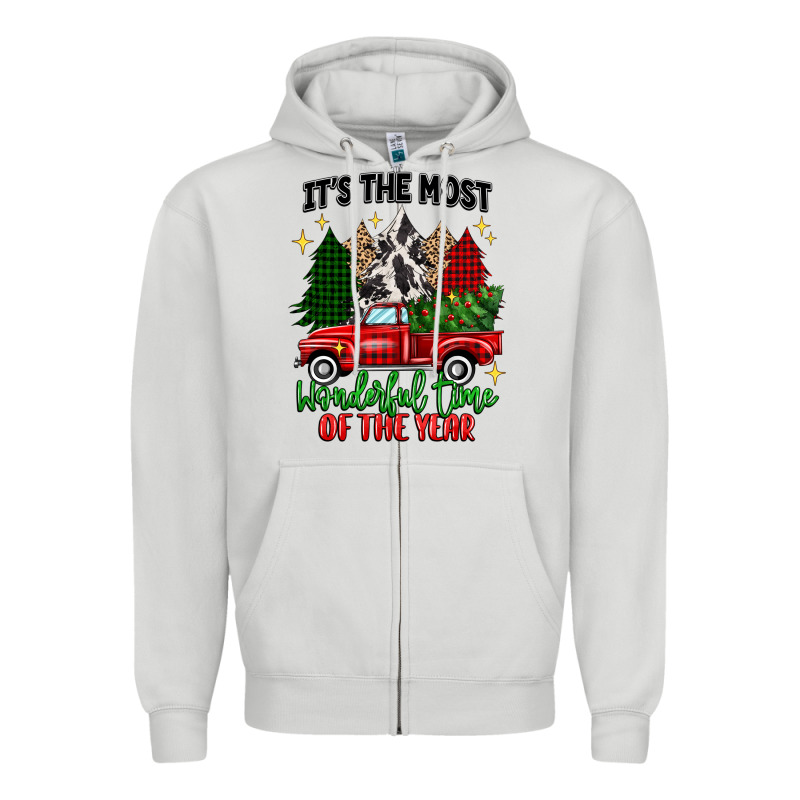 Its The Most Wonderful Time Of The Year Zipper Hoodie by MaliasSmallBusiness | Teevron