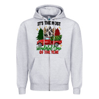 Heather Grey its the most wonderful time of the year Zipper Hoodie - MaliasSmallBusiness