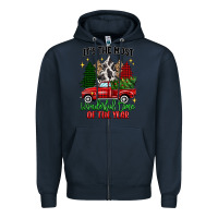 Navy its the most wonderful time of the year Zipper Hoodie - MaliasSmallBusiness