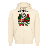 Sandshell its the most wonderful time of the year Zipper Hoodie - MaliasSmallBusiness
