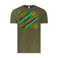 Vintage Olive st patricks day leopard rainbow Vintage Tee - Artiststas
