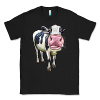 Black Cute Holstein Classic Tee - LillyAllenDesigns