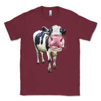 Burgundy Cute Holstein Classic Tee - LillyAllenDesigns