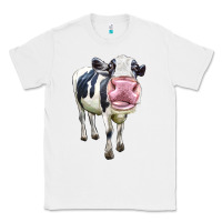 White Cute Holstein Classic Tee - LillyAllenDesigns