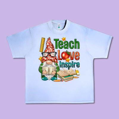 Gnome Teach Love Inspire Urban Heavy Tee Designed By Nancycooperartshop
