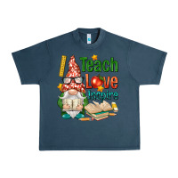 Midnight Navy gnome teach love inspire Urban Heavy Tee - NancyCooperArtShop