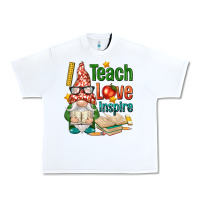 White gnome teach love inspire Urban Heavy Tee - NancyCooperArtShop