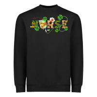 Black st patricks day nurse Heavyweight Sweatshirt - BarkalooDesign
