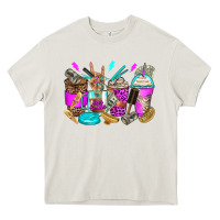 Cream hair hustler coffee cups Heavy Core Tee - Zillion Design Studio