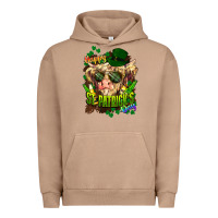 Pigment Burro St. Patrick's Day Cow Urban Hoodie - HowdyJamesFarm