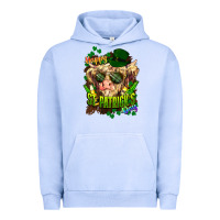 Pigment Grape Ice St. Patrick's Day Cow Urban Hoodie - HowdyJamesFarm