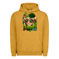 Pigment Peanut Butter St. Patrick's Day Cow Urban Hoodie - HowdyJamesFarm