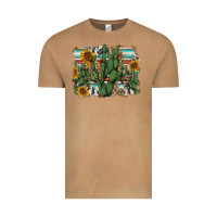 Vintage Camel serape sunflowers cactus Vintage Tee - AdoDesignShop