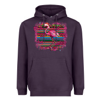 Plum Flamingo Christmas Heavyweight Hoodie - Bettercallsaul