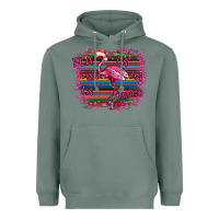 Sage Flamingo Christmas Heavyweight Hoodie - Bettercallsaul