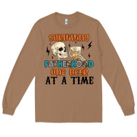 Surviving Fatherhood One Beer At A Time Long Sleeve Tee | Teevron