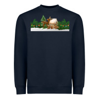 Navy Christmas cookie jar Heavyweight Sweatshirt - Jasminsmagicworld