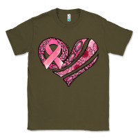 Army Green breast cancer awareness heart Classic Tee - Jasminsmagicworld