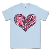 Dusty Blue breast cancer awareness heart Classic Tee - Jasminsmagicworld