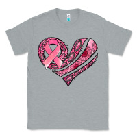 Heather Grey breast cancer awareness heart Classic Tee - Jasminsmagicworld