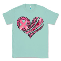 Seafoam breast cancer awareness heart Classic Tee - Jasminsmagicworld