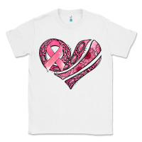 White breast cancer awareness heart Classic Tee - Jasminsmagicworld