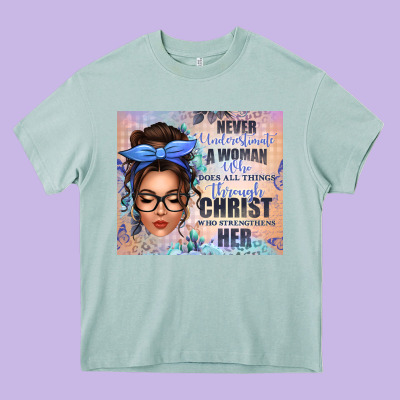 Never Underestimate A Woman Who Does All Things Th Heavy Core Tee Designed By Texasbilliewilder
