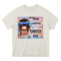 Cream never underestimate a woman who does all things th Heavy Core Tee - texasbilliewilder