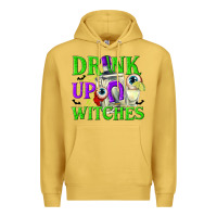 Antique Gold Drink Up Witches Premium Hoodie - texasbilliewilder