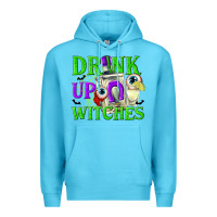 Ocean Blue Drink Up Witches Premium Hoodie - texasbilliewilder