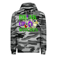 Slate Camo Drink Up Witches Premium Hoodie - texasbilliewilder