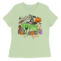 Matcha happy halloween farm animals Ladies Tee - Zillion Design Studio